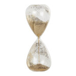 Sablier en verre cuivré et paillettes dorées h40 Sablier en verre cuivré et paillettes dorées h40