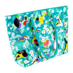 Sac cabas bleu clair polyester 48 x 34 x 14 cm