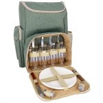 Sac  dos pique - nique vert kaki - 4 personnes