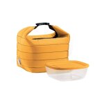 Sac isotherme jaune avec bote hermtique 22 x 18 x 22 cm