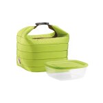 Sac isotherme vert avec bote hermtique 22 x 18 x 22 cm