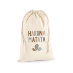 Sac de rangement en coton hakuna matata beige 70x55cm