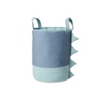 Sac de rangement dinosaure coton vert 45 cm
