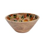 Saladier 25 cm multicolore en bois Saladier 25 cm multicolore en bois