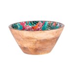 Saladier 25 cm multicolore en bois