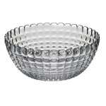 Saladier 25 cm transparent en plastique gris Saladier 25 cm transparent en plastique gris