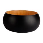 Saladier en bambou, noir, d 25xh10 cm