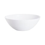 Saladier blanc en verre d27cm Saladier blanc en verre d27cm