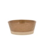 Saladier en porcelaine ambre