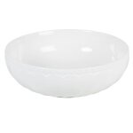 Saladier en porcelaine blanche