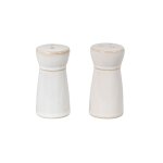 Salière et poivrière en céramique écrue Salière et poivrière en céramique écrue
