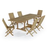 Salon de jardin 6 chaises en teck massif Salon de jardin 6 chaises en teck massif