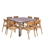 Salon de jardin en aluminium extensible