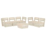 Salon de jardin meuble bois marron 60 x 60 x 65 cm