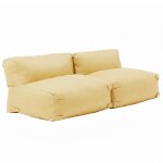 Salon de jardin modulable 2 places jaune clair