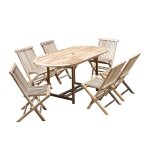 Salon de jardin en teck massif extensible 6 pers. Salon de jardin en teck massif extensible 6 pers.