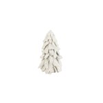 Sapin enneig en bois blanc 20x20x30 cm