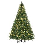 Sapin de nol artificiel 700 led blanc chaud h2, 1 m