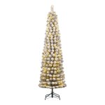 Sapin de nol artificiel troit led h230