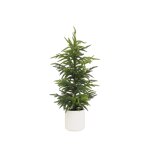 Sapin de no�l artificiel pot blanc 80cm