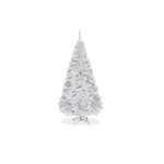 Sapin de nol avec pied en mtal blanc h150cm