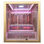 Sauna pour 5 personnes en bois 180x150x200 cm Sauna pour 5 personnes en bois 180x150x200 cm