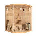 Sauna en bois pour 6 personnes 150x150 cm Sauna en bois pour 6 personnes 150x150 cm