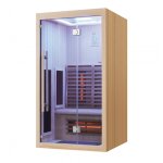 Sauna infrarouge pour 1 personne en bois 110x110x200 cm