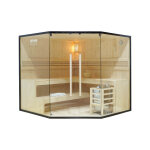 Sauna traditionnel en bois pour 6 personnes 200x200 cm Sauna traditionnel en bois pour 6 personnes 200x200 cm