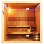 Sauna  vapeur pour 6 personnes en bois 200x170x210 cm