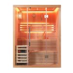 Sauna  vapeur - en bois d'hemlock canadien 150x120x200 cm