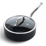 Sauteuse barcelona pro 24 cm et son couvercle noir en cramique