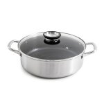 Sautoir 28cm triplex avec couvercle