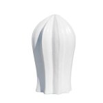 Sculpture jardin cactus blanc 70cm