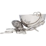 Seau  champagne pieuvre en aluminium