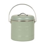 Seau à compost en métal vert Seau à compost en métal vert