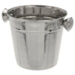 Seau  glaons en acier inoxydable poignes