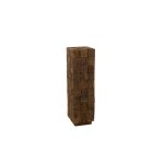 Sellette en bois foncé recyclé h105 Sellette en bois foncé recyclé h105