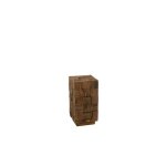 Sellette en bois foncé recyclé h60 Sellette en bois foncé recyclé h60