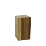 Sellette porte - plante carré en bois de teck recyclé 65cm Sellette porte - plante carré en bois de teck recyclé 65cm