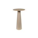 Sellette ronde en céramique et pied central beige d40 Sellette ronde en céramique et pied central beige d40