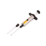 Seringue  marinade en acier inoxydable argent