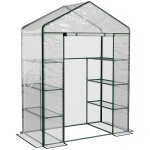 Serre de jardin tagres 4 niveaux acier transparent