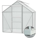 Serre de jardin en polycarbonate 4 mm et aluminium anodisé avec embase Serre de jardin en polycarbonate 4 mm et aluminium anodisé avec embase