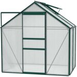 Serre de jardin en polycarbonate 4 mm et aluminium vert émeraude venus Serre de jardin en polycarbonate 4 mm et aluminium vert émeraude venus