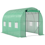 Serre de jardin porte enroulable acier galvanisé vert Serre de jardin porte enroulable acier galvanisé vert