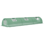 Serre tunnel 300x80x45 cm pe et métal époxy vert Serre tunnel 300x80x45 cm pe et métal époxy vert
