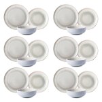 Service 18 pices bleu