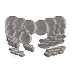 Service complet stellar - 48 pices - gris bton