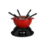 Service  fondue en fonte maille 10 pices